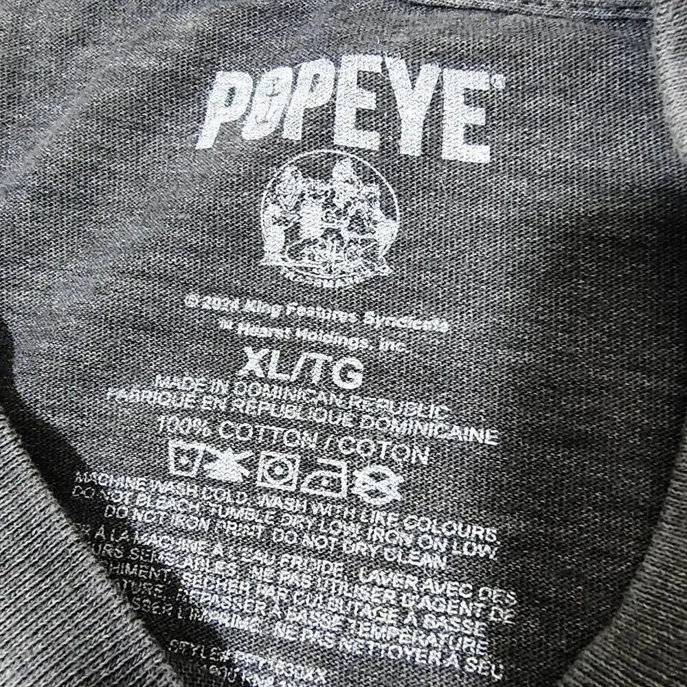 Popeye American Vintage Style Short Sleeve T-Shirt -R